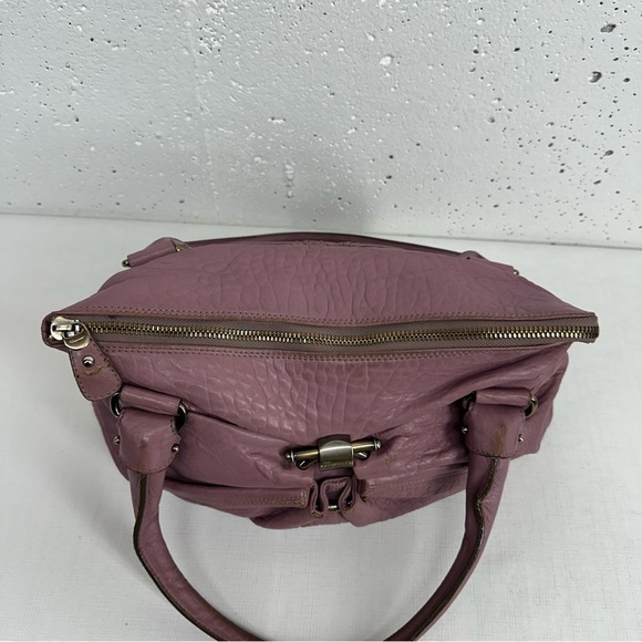 Salvatore Ferragamo Gancini Mauve Purple Leather Shoulder Bag BW-21 B105 READ - Picture 8 of 16